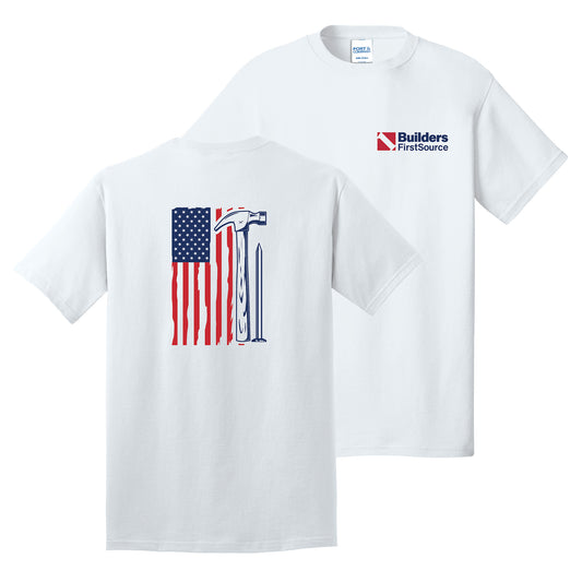 LIMITED EDITION - Core Cotton Craftsman USA Tee: Red, White & True