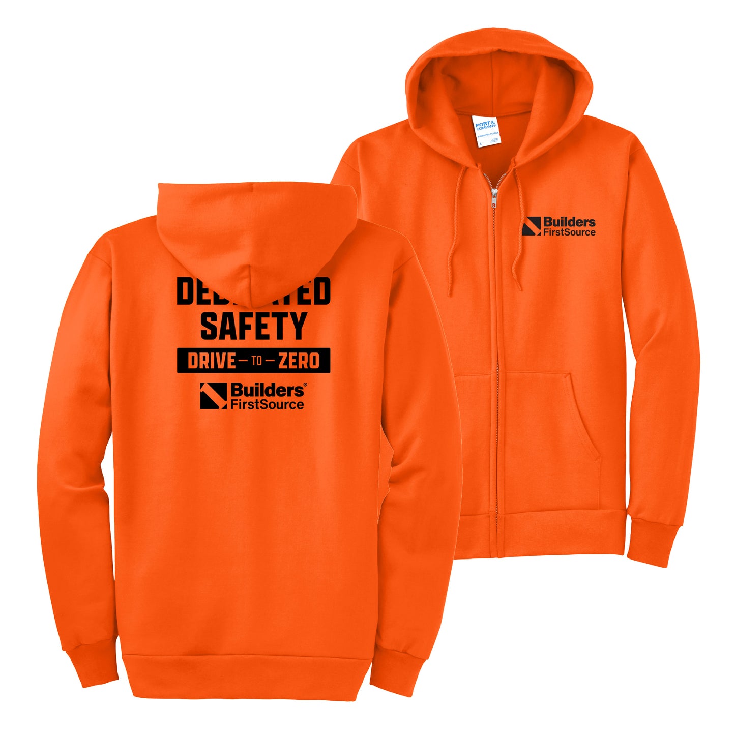 Drive-to-Zero Essential Fleece Full-Zip Hooded Sweatshirt