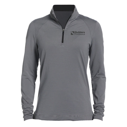 PGA Tour - Ladies' Feeder Stripe Long Sleeve Quarter Zip