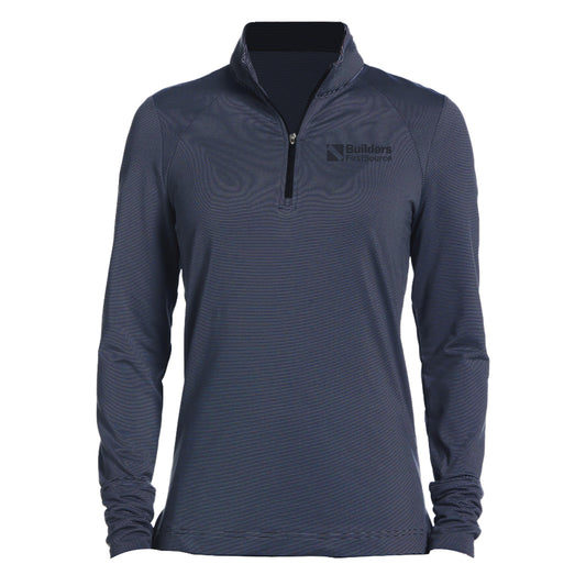 PGA Tour - Ladies' Feeder Stripe Long Sleeve Quarter Zip