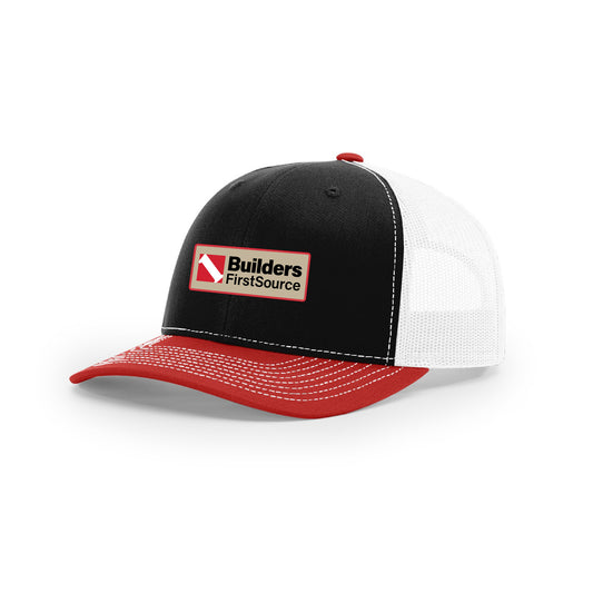 Richardson - Snapback Trucker Hat Builders FirstSource Embroidery Patch