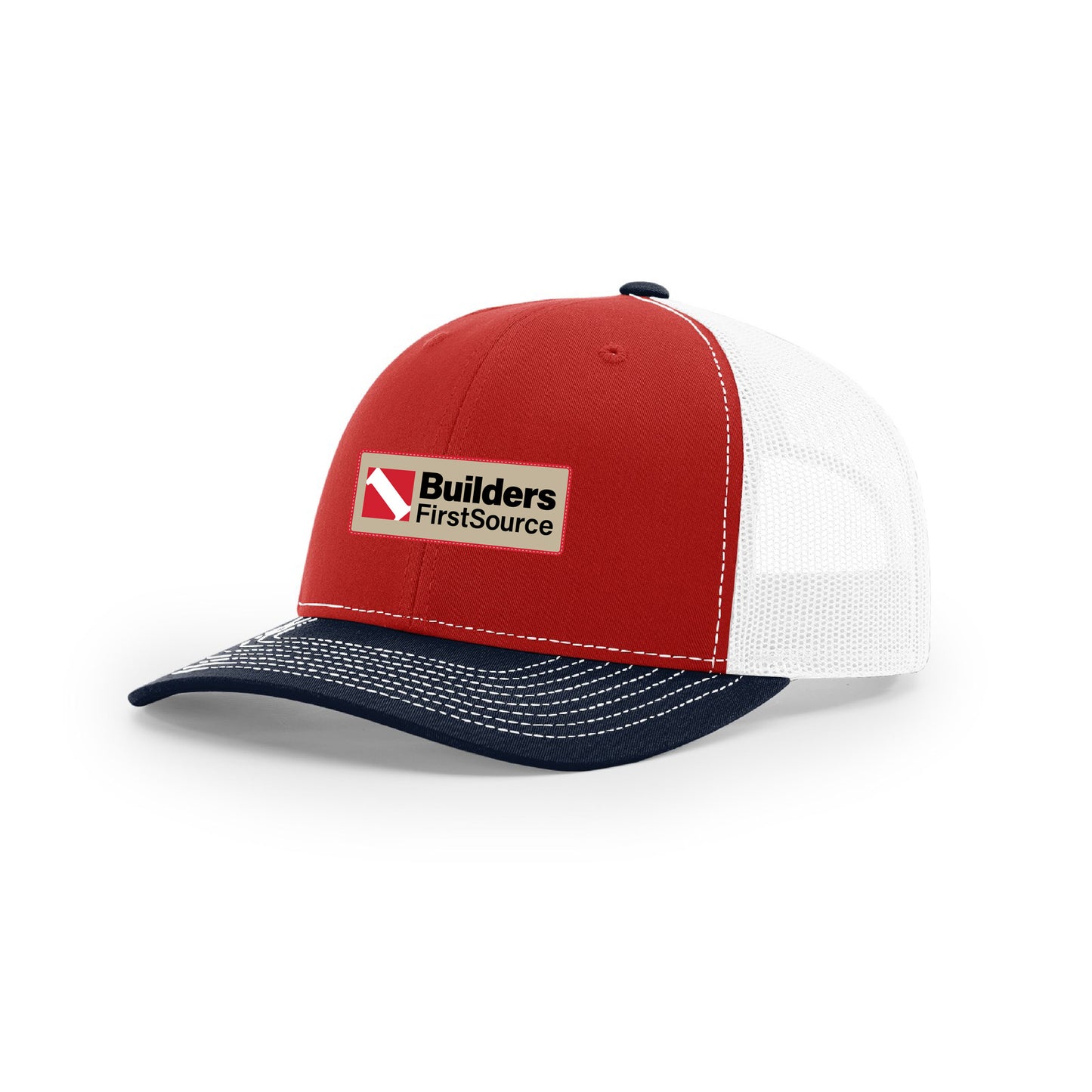 Richardson - Snapback Trucker Hat Builders FirstSource Embroidery Patch