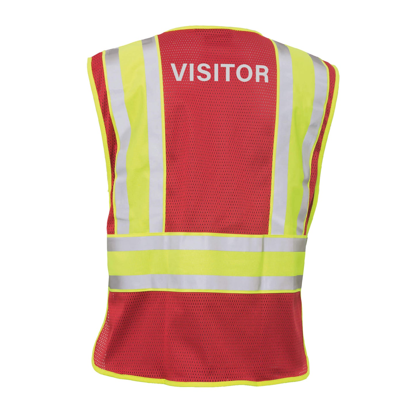 Red "Visitor" Safety Vest, Non-ANSI