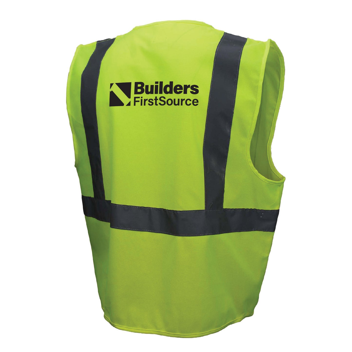Economy Solid Fabric Safety Vest with Velcro, ANSI 2, R
