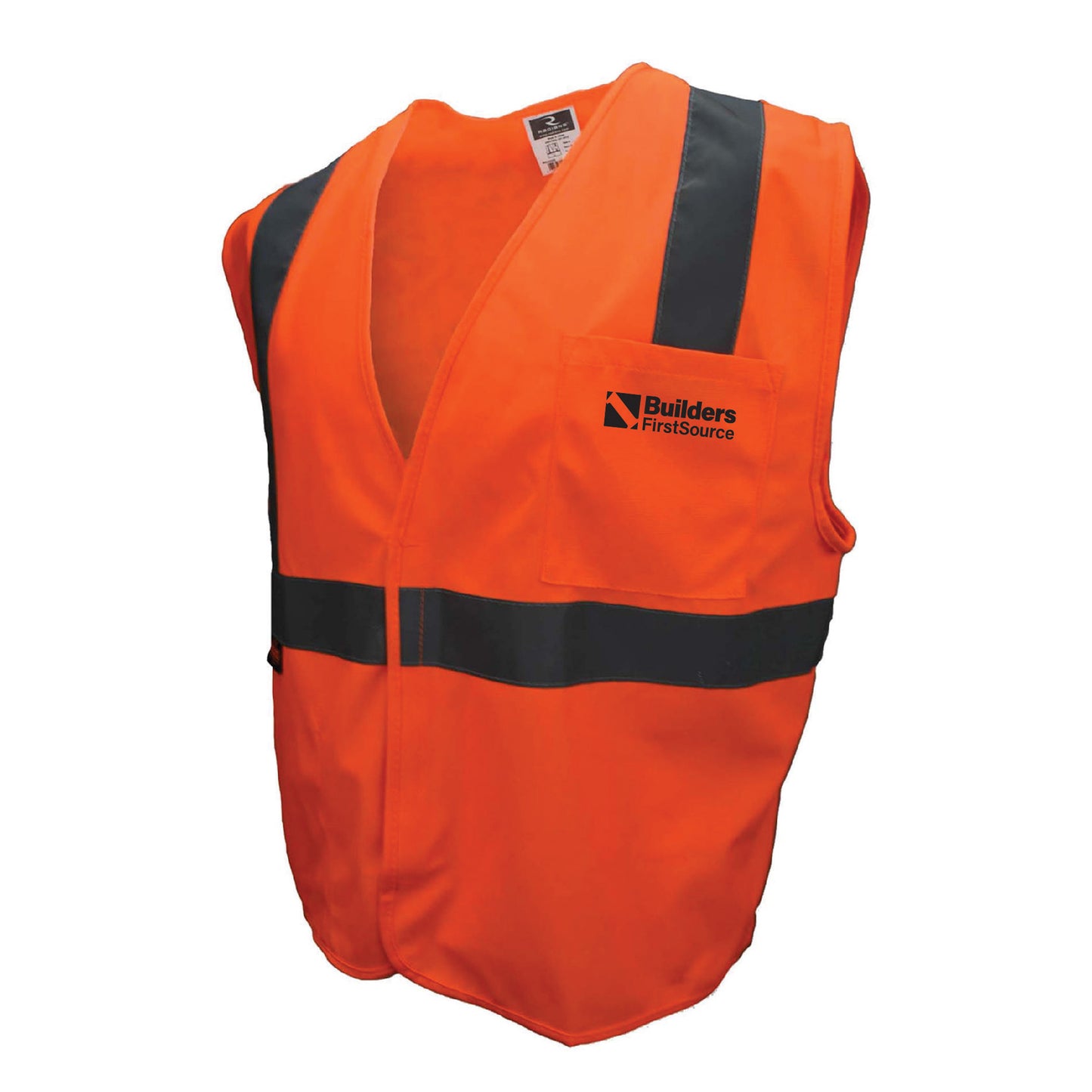 Economy Solid Fabric Safety Vest with Velcro, ANSI 2, R