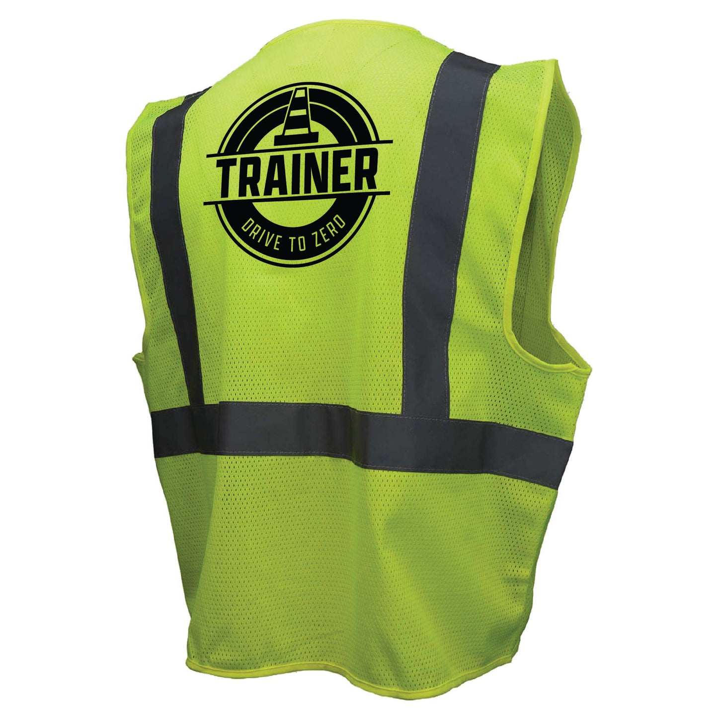 Safety Trainer Economy Mesh Safety Vest with Zipper, ANSI 2, R
