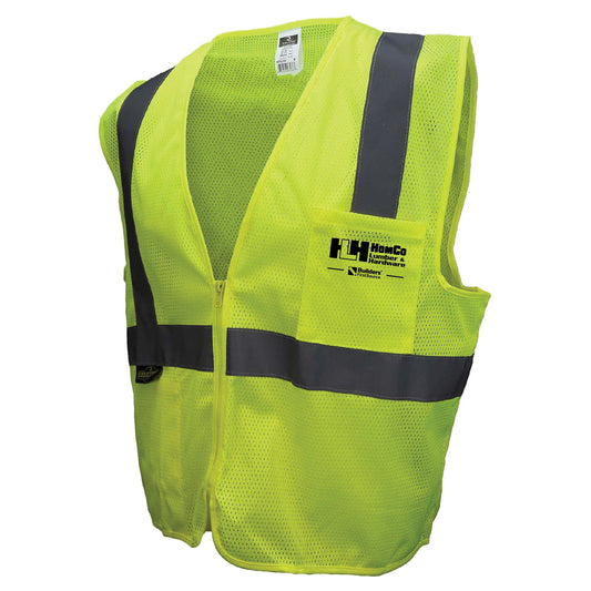 HomCo - Economy Mesh Safety Vest with Zipper, ANSI 2, R