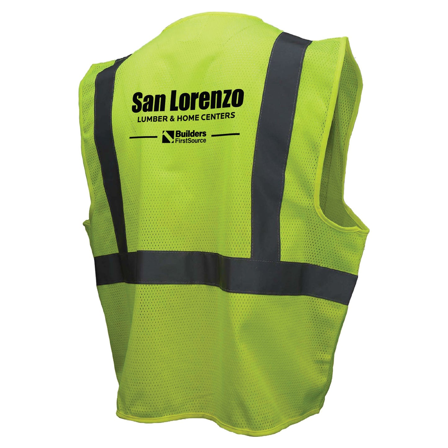 San Lorenzo - Economy Mesh Safety Vest with Zipper, ANSI 2, R