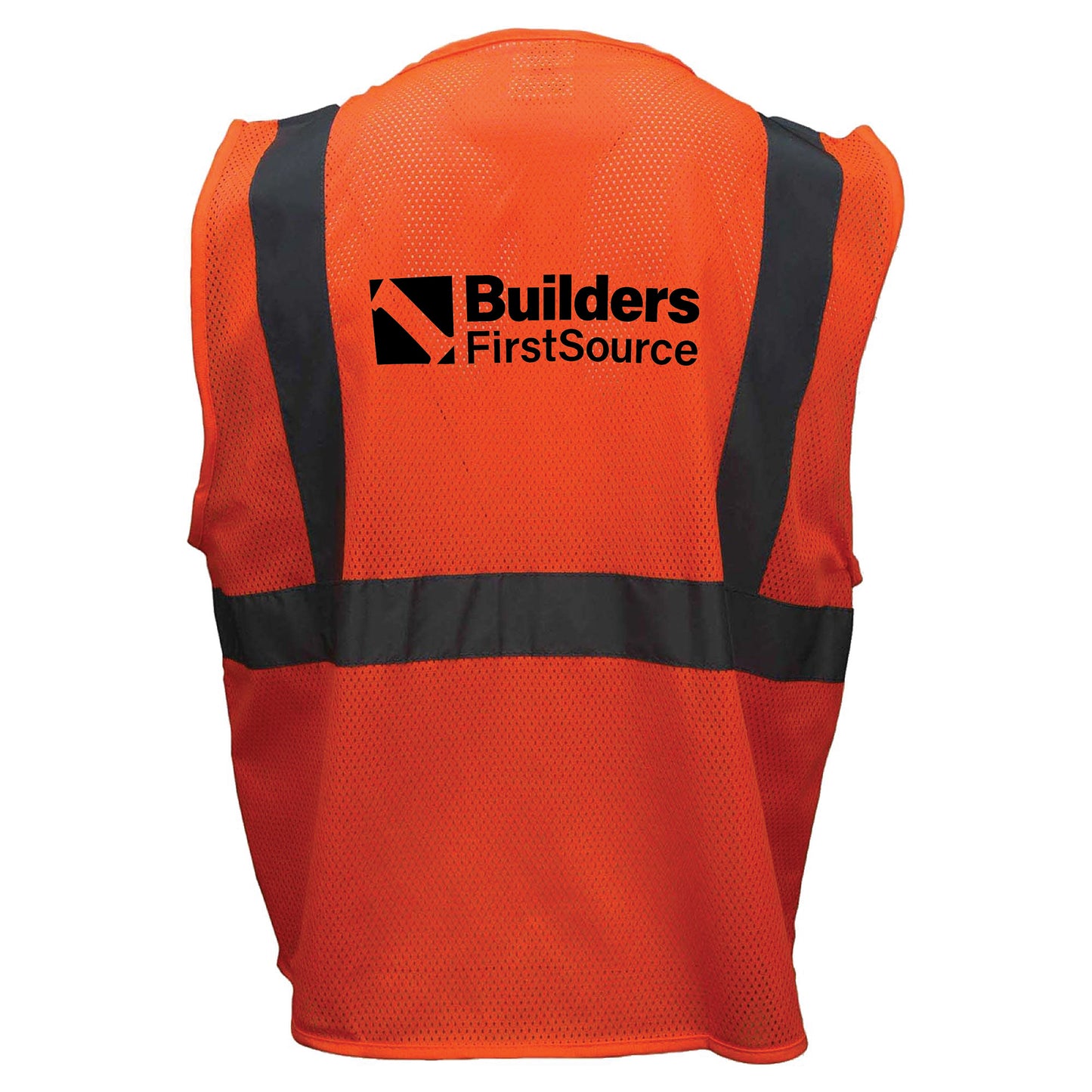 Custom - Economy Mesh Safety Vest with Zipper, ANSI 2, R