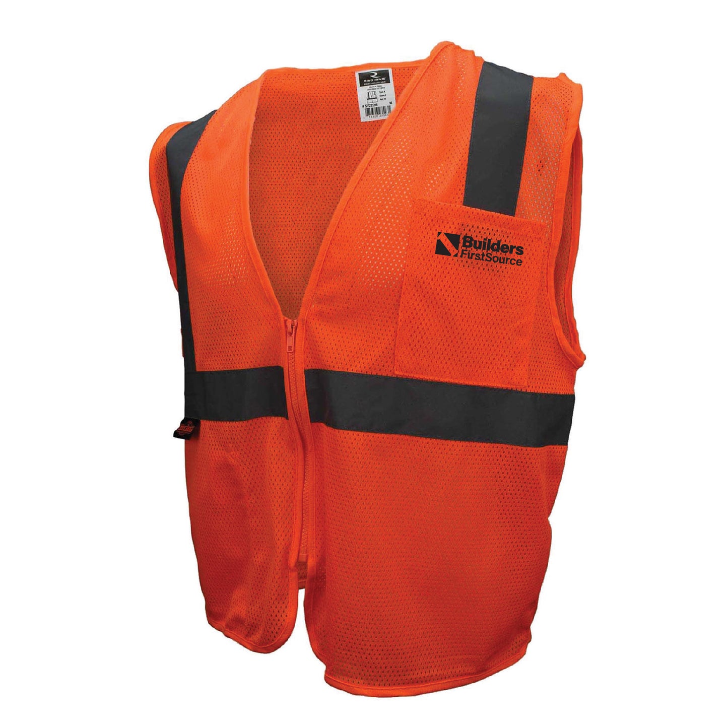 Economy Mesh Safety Vest with Zipper, ANSI 2, R