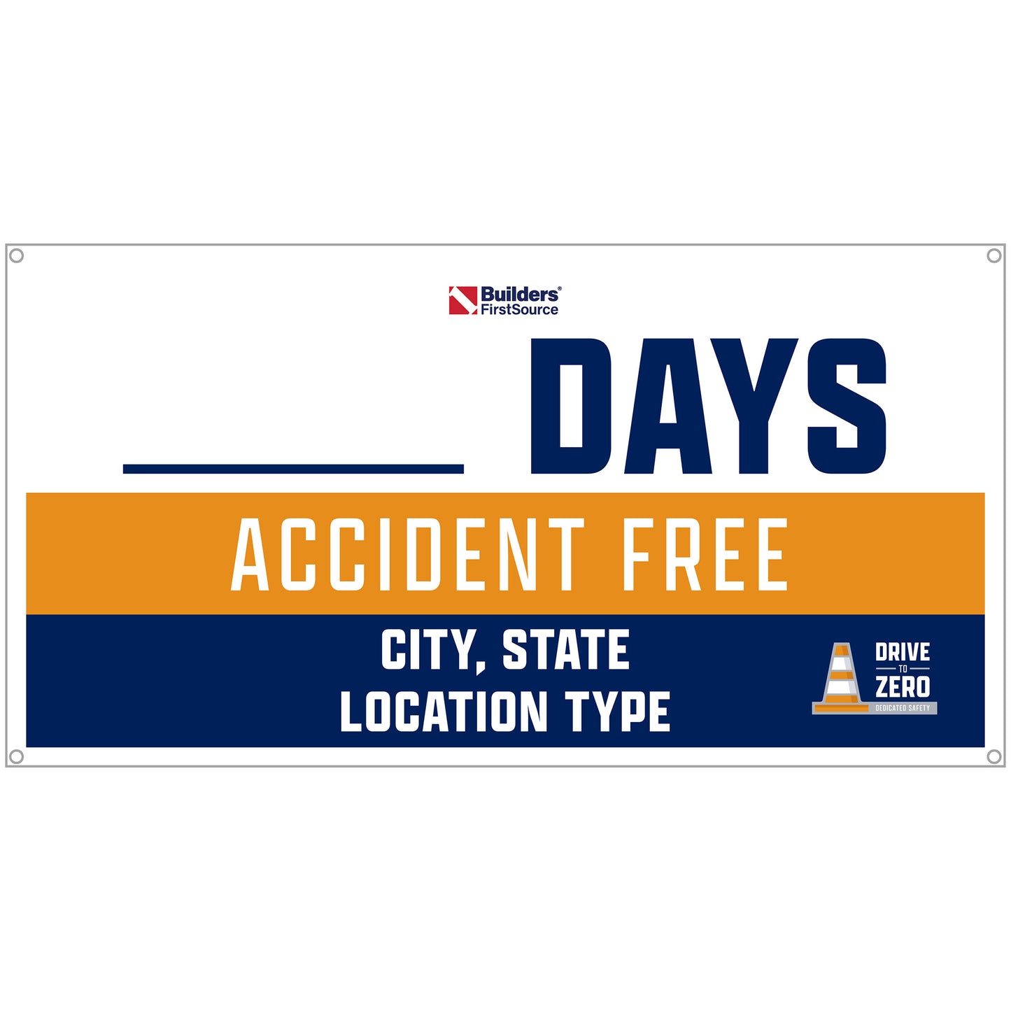 Vinyl Banner - Accident Free Celebrations