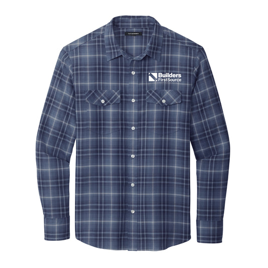 Port Authority® - Long Sleeve Ombre Men's Plaid Shirt