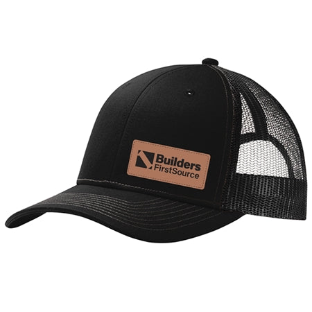 Snapback Trucker Cap w/ Leather Patch