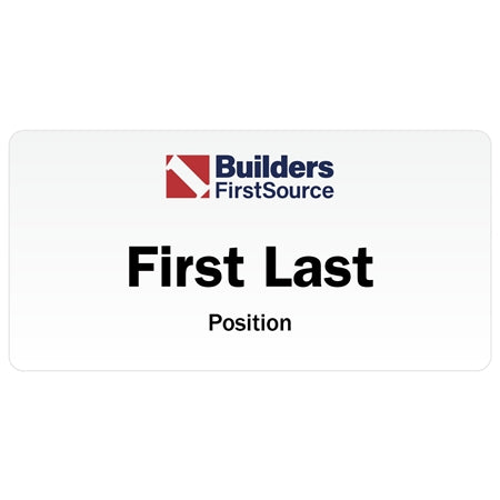 Digitally Printed Name Badge - with Job Position