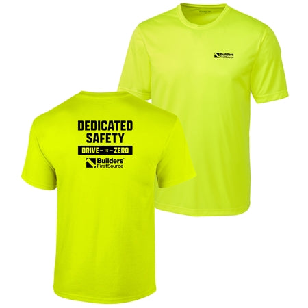 Dedicated Safety Drive-to-Zero Clique Spin Performance Short Sleeve Tee