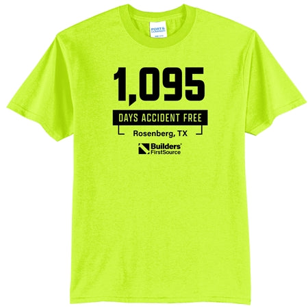 Accident Free Award - Safety Green Core Blend Tee